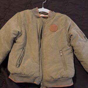Aspen Rise Kids Olive Bomber Jacket